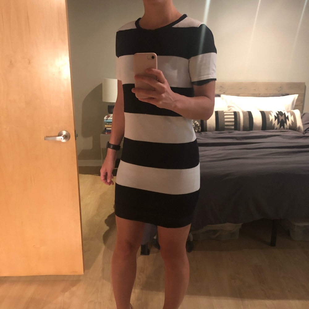 T by Alexander Wang striped dress